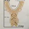 Encaje bordado lentejuelas collar decorativo con cuentas DIY costura cheongsam accesorios para ropa de escenario y danza accesorios