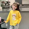 Camisetas con Estampado de Dibujos Animados para Niñas Primavera y Otoño 2026, Camisetas de Moda, Camisas Nuevas de Algodón Puro de Manga Larga para Niños