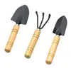 Conjunto de Ferramentas de Jardim Mini 3 Peças Para Plantas de Jardim Vaso de Flores Cacto Legumes Cavar Capinar Plantas Pequenas de Interior Ferramentas de Jardim
