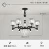 Lustre de cristal para sala de estar Lâmpadas nórdicas de luxo leve Minimalista moderno Farol de hall Luminária atmosférica para sala de jantar Luminária de luxo leve para quarto