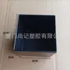 Caixa de Armazenamento com Botão de Material de Prateleira Branco Preto Transparente 6*6*5cm Caixa de Exibição de Peças de Ferragem