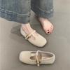 Zapatos Mary Jane Vintage para Mujer 2024 Otoño e Invierno Nuevo Modernos Versátiles Boca Baja Francesa Elegantes Suela Suave Zapatos de Noche