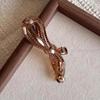 Banana Clip Vertical Clip Pontail Hairpin Mulheres 2024 Novo Estilo Elegante Bow Back Head Hairpin Simple Clip Acessórios de Cabelo