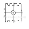 Base de anillo magnético de 166 mm base de inductor 109 base 109 base BASE