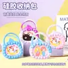 Bolsa de Silicona al por Mayor Bolso Cruzado para Niñas Almacenamiento Billetera para Monedas Alivio del Estrés Infantil Bolsa Tote de Hombro con Burbujas Bolsa de Almacenamiento Regalo