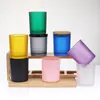 Copo de Vidro Colorido para Vela com Alto Valor Estético, Recipiente Criativo para Vela Aromática Artesanal DIY, Copo Suporte para Vela Espessado com Acabamento Fosco