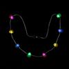 Coolott Collar Luminoso de Halloween L Unisex para Niños Nuevo Collar Luminoso de Cadena de Luces de Fantasma de Calabaza