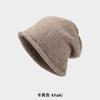 Gorro de otoño e invierno para niños, cálido gorro de lana con rizos, para todo tipo de rostro, gorro pequeño para el frío, gorro de punto de moda para cabeza grande