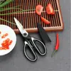 Tijeras de Cocina Multifunción de Acero Inoxidable para el Hogar con Cubierta Protectora Tijeras para Huesos de Pollo y Alimentos Tijeras Pinza de Nogal Panda Celebridad de Internet