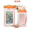 Bolsa de celular à prova d'água luminosa, case para celular para esportes ao ar livre com pendurador no pescoço, bolsa transparente de PVC com tela sensível ao toque à prova d'água, fabricantes e atacado