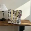 Bolsa de Lona Mini Pequena Nicho Bolsa de Ombro Única Feminina Nova Ins Bolsa Tote para Aula Bolsa de Viagem Bolsa de Tecido