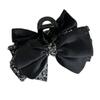 Estilo Coreano Clip Floral Parche de Satén Lazo Elegante Elegante Accesorios para el Cabello para Mujer Pinza de Tiburón de Gama Alta Pinza para el Pelo