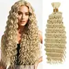 Extensiones de Cabello Sintético Rizado Profundo Europeas y Americanas Transfronterizas, Trenzas de Cabello Rizado Largo para Crochet, Cabello para Crochet
