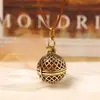 Shiying G11 taladro vintage de punta hueca sachet de búho bola aromaterapia pastilla de incienso collar accesorios largos se puede abrir