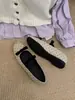 Primeiro Encontro com os Sapatos Baixos de Cetim Inspirados em Chanel Estilo Francês para Mulheres, Novo Modelo 2026, Bico Baixo, Sapatos Mary Jane com Laço