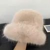 Gorro de Pescador Grueso y Cálido con Forro de Polar, Gorro de Felpa para Otoño e Invierno, Sensación de Alta Gama, Circunferencia de Cabeza Grande, Estilo Mongol