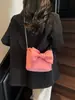 Bolsa de Laço Popular deste Ano para Mulheres 2025 Nova Primavera Bolsa de Mão Decorativa Bolsa Nuvem Pequena Bolsa Pequena Delicada