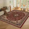 Alfombra Retro para Sala de Estar, Manta Refrigerante para Dormitorio, Resistente a Manchas y Fácil de Cuidar, Manta para Sofá y Mesa de Café del Hogar, Alfombra de Terciopelo de Cristal