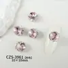 Accesorios para Uñas con Pedrería Cuadrada K9 Brillante, Decoraciones de Pedrería Coloridas Hechas a Mano de Lujo Ligero de Alta Calidad para Uñas Portátiles
