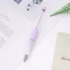 Canetas de Contas Coloridas, Canetas Criativas DIY com Espaço para Contas, Canetas Esferográficas Macaron Fofas em Cores Gradientes e Multicoloridas, Atacado em Estoque