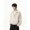 Camisa de Otoño 2026 para Hombre, Estilo Japonés Cityboy, Corte Holgado, Cuello de Solapa, Rayas Verticales, Top Clásico con Personalidad