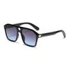 Nuevas Gafas de Sol Cuadradas Transfronterizas de Doble Puente Gafas de Personalidad Retro de Moda Gafas de Sol de Celebridad de Internet Mujeres de Alta Gama 2024