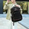 Mochila de lona transfronteiriça, bolsa de computador para estudante de grande capacidade, bolsa de armazenamento de viagem casual multiuso, mochila vintage