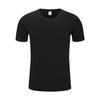 Camiseta Unissex de Algodão Puro Pesado Cor Sólida Manga Curta Estilo Japonês 220g Gola Redonda Camiseta Básica Logo Tendência Marca de Moda