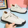 Zapatos de mujer de talla grande más vendidos en Amazon transfronterizos, zapatos casuales cosidos a mano, zapatos de trabajo para exteriores unisex de media caña para hombres