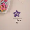 Presilha de Cabelo Estrela Dopamina Y2K Presilha de Cabelo Estrela de Cinco Pontas Fofa para Meninas Presilha de Cabelo Cor Doce Ins Presilha BB Presilha para Franja
