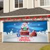 Tapiz navideño de Amazon Home para colgar en la puerta del garaje, ideal para decorar fiestas y eventos.
