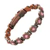 Pulsera Magnética Popular Transfronteriza Europea y Americana, Elegante Aleación de Trébol de Lujo Ligero Incrustada con Diamantes, Pulsera Magnética de Una Fila para Mujer