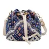 Bolsa de Cubo con Cordón Estilo Étnico Venta al por Mayor Transfronteriza Bolsa Cruzada de Gran Capacidad Bolsa de la Suerte Bolso de Hombro Bordado Antiguo