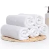 Toalla blanca de hotel al por mayor algodón desechable toalla de baño para pedicura de hotel trapo de cocina algodón bordado de hotel