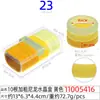 Cuerda para el pelo grande de rombo de 5 cm, anillo para el pelo, cuerda para el pelo de alto nivel, caja transparente de cristal rectangular para mujer, 20 cuerdas para la cabeza