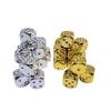 Metal Dice Electroplateed Color Creative Metallic Gold and Silver Comércio Exterior Joias Brinquedos Peneira de Dados Galvanchada