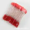 Pincel de sombra multiuso, pincel de cílios com cabo de cristal, pincel de maquiagem espiral, aplicador de esponja de látex com duas pontas, ferramenta de beleza portátil