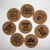 Porta-copos de papel absorvente direto da fábrica Porta-copos de MDF Porta-copos de placa de densidade Porta-copos de chá Jogo americano Base para panela