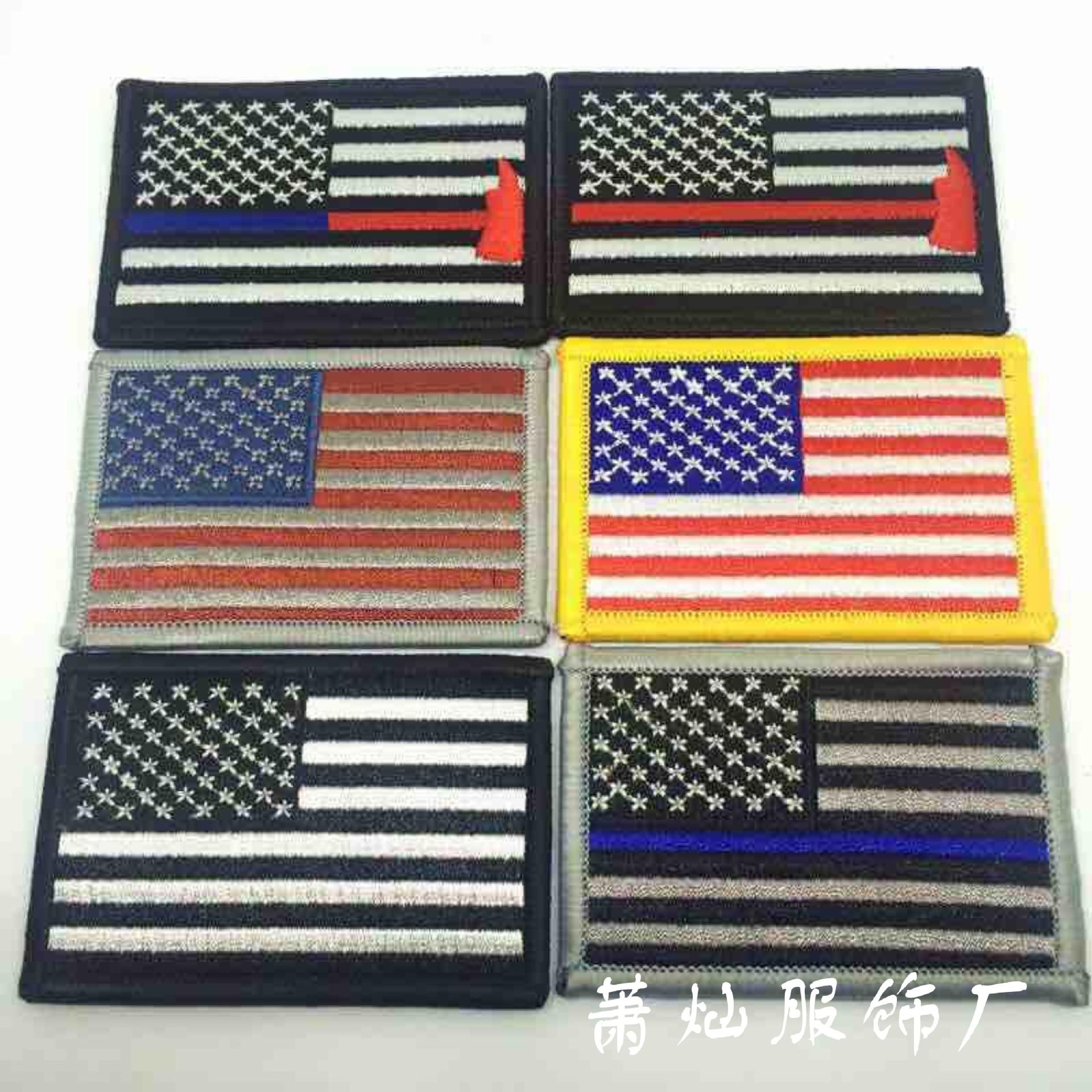 刺绣国旗标多个