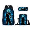 Mochila Nueva de Anime de Dibujos Animados de Dragon Ball de Amazon para Estudiantes de Primaria y Secundaria, Bolsa Escolar, Bandolera, Estuche para Lápices, Set de Tres Piezas