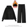 Conjunto de Traje de Esquí para Exteriores con Forro de Felpa Tallas Grandes para Pareja para Mujer, Ropa de Montañismo Impermeable y Resistente al Viento, Conjunto Cálido de Dos Piezas