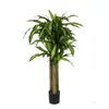 Maceta de Suelo Simulada de Palo de Rosa Brasileño Planta de Interior Sala de Estar Planta Verde Grande Árbol Falso Adorno Decorativo de Alta Gama Múltiples Especificaciones