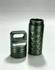 Latas selladas impermeables de aleación de aluminio al por mayor, latas de almacenamiento metálicas portátiles para exteriores, disponibles en varios colores, admite grabado láser personalizado