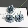 Arreglo de Flores Artificiales de Rosa de 3 Cabezas para Decoración de Pared de Flores para Exteriores, Material de Flores de Cascada de Rosas, Arreglo de Flores para Pasillo de Boda, Venta al por Mayor desde el Fabricante