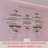 Suporte de Parede para Exposição de Nail Art Pendurado na Parede Novo Suporte de Armazenamento Adesivo para Esmalte Diamante Rack de Armazenamento de Esmalte Poligonal Celebridade da Internet