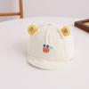 Gorro de bebé de dibujos animados bordado Benhui primavera y otoño lindo algodón puro recién nacido 0-3 meses delgado a prueba de sol gorro de neumático