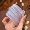 Taro Luz da Lua Branca Violeta Onda Violeta Nicho Alto Gelo Novo Estilo Chinês Pulseira de Vidro Chinês Bracelete Estético Presente