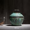 Ornamentos de Vaso Jingdezhen Cerâmica Sala de Estar Arranjo de Flores Gres Pote de Cerâmica Retrô Vaso de Flores Recipiente para Flores