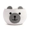 Cesto de Armazenamento de Corda de Algodão Urso Desenho Animado Xinyide Bordado Cesto de Roupa Suja Infantil Cesto de Roupa Suja Cesto de Brinquedos de Desenho Animado Armazenamento