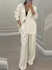 Traje de dos piezas versátil de manga larga y pantalones anchos holgados, moda amazónica europea y americana transfronteriza, nuevo para 2026